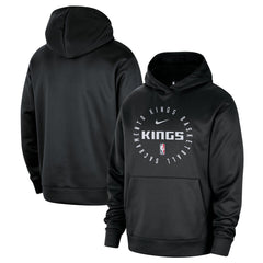 Sacramento Kings 2024/25 Spotlight On-Court Practice Performance Pullover Hoodie Black