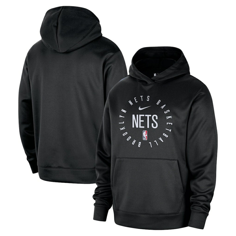 Brooklyn Nets 2024/25 Spotlight On-Court Practice Performance Pullover Hoodie Black