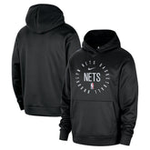 Brooklyn Nets 2024/25 Spotlight On-Court Practice Performance Pullover Hoodie Black