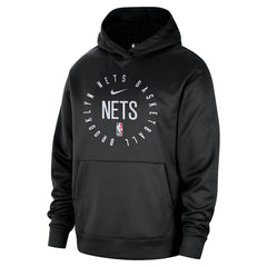 Brooklyn Nets 2024/25 Spotlight On-Court Practice Performance Pullover Hoodie Black