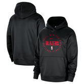 Portland Trail Blazers 2024/25 Spotlight On-Court Practice Performance Pullover Hoodie Black
