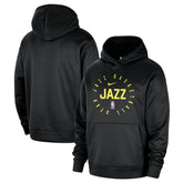Utah Jazz 2024/25 Spotlight On-Court Practice Performance Pullover Hoodie Black