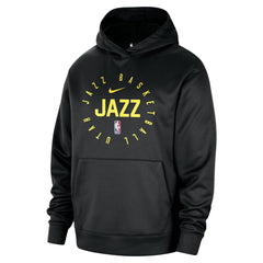 Utah Jazz 2024/25 Spotlight On-Court Practice Performance Pullover Hoodie Black