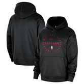 Toronto Raptors 2024/25 Spotlight On-Court Practice Performance Pullover Hoodie Black