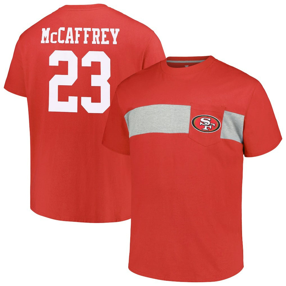 Christian McCaffrey San Francisco 49ers Big & Tall T-Shirt Scarlet