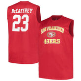 Christian McCaffrey San Francisco 49ers Big & Tall Muscle Tank Top Scarlet
