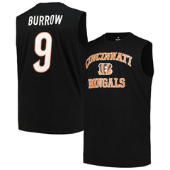 Joe Burrow Cincinnati Bengals Big & Tall Muscle Tank Top Black