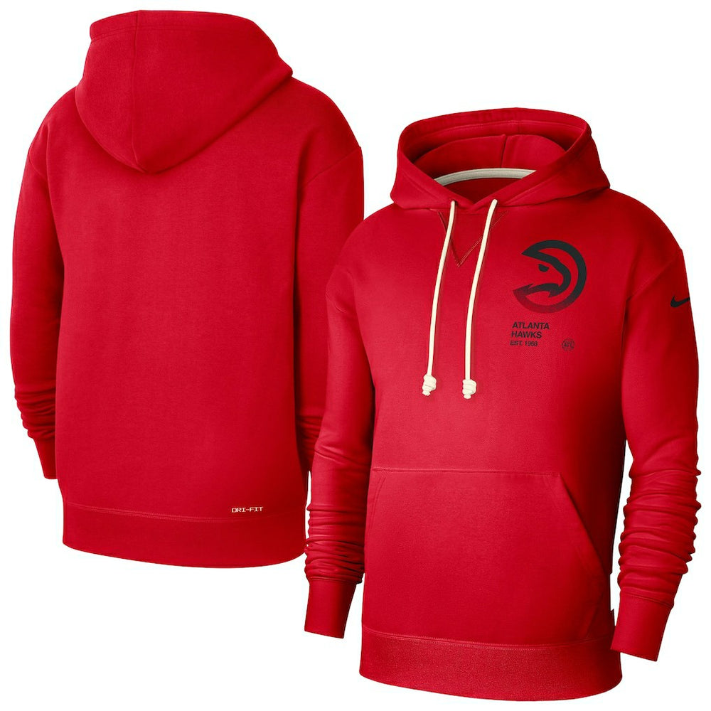 Atlanta Hawks Courtside Standard Issue Premium Performance Pullover Hoodie Red