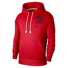 Atlanta Hawks Courtside Standard Issue Premium Performance Pullover Hoodie Red