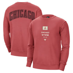Chicago Bulls Jordan Brand Courtside Statement Edition Heavyweight Pullover Sweatshirt Red
