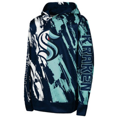 NHL Seattle Kraken Preschool Master Snipe Pullover Hoodie - Deep Sea Blue