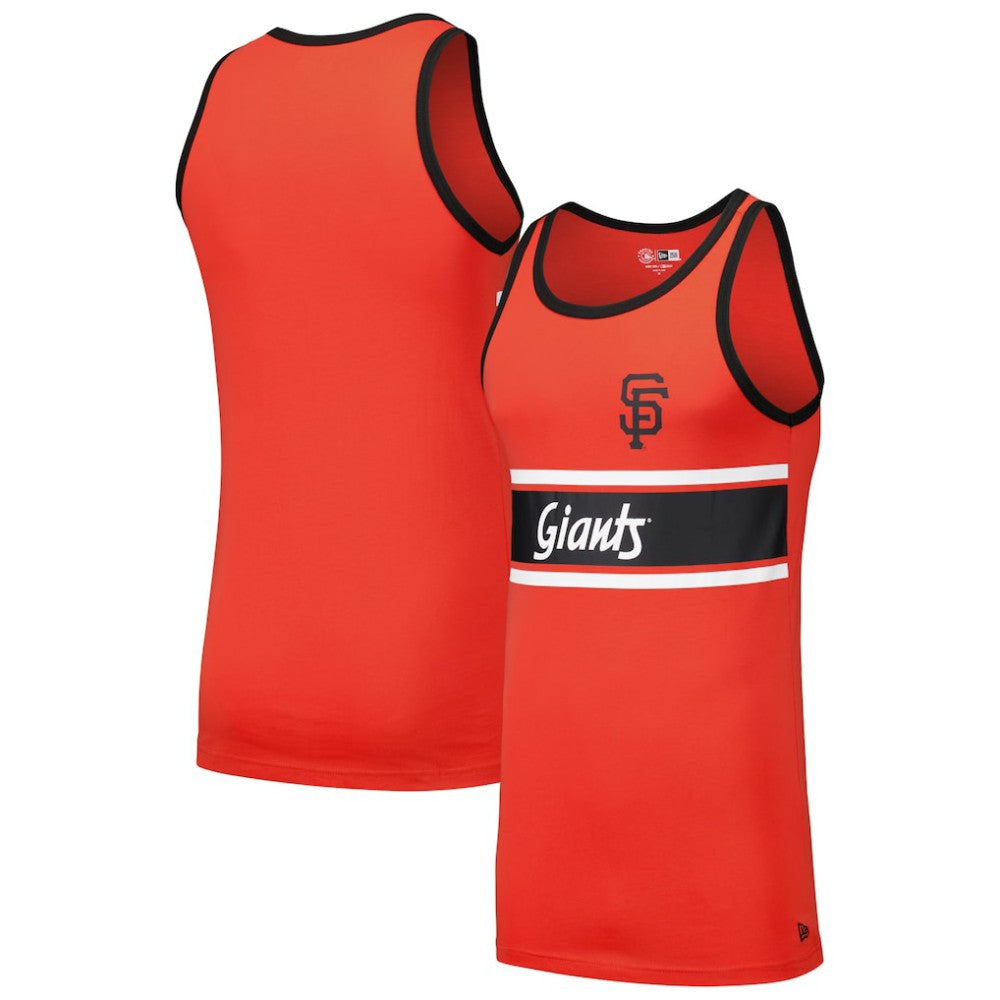 San Francisco Giants New Era Jersey Ringer Tank Top - Orange Jerseys