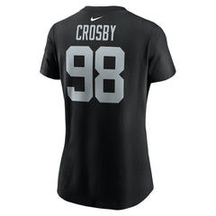 Maxx Crosby Las Vegas Raiders Women's Player Name & Number T-Shirt Black