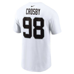 Maxx Crosby Las Vegas Raiders Player Name & Number T-Shirt White