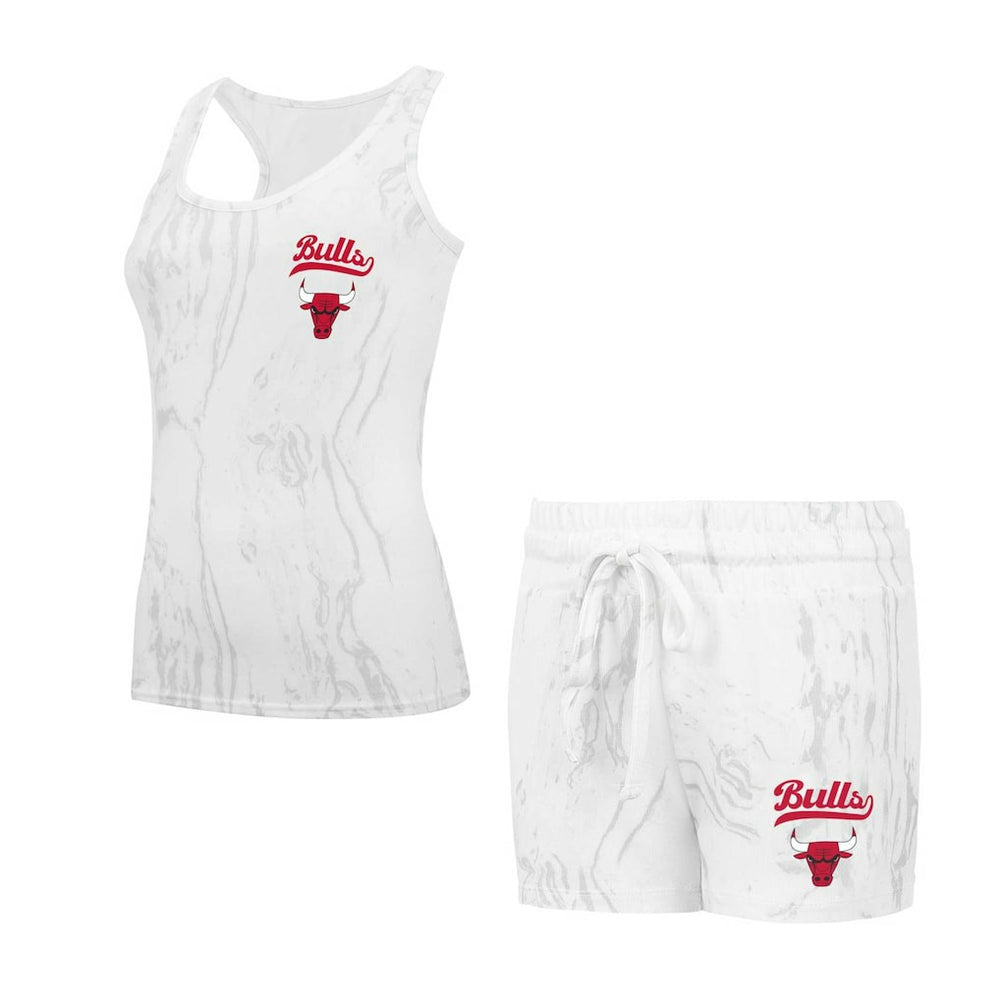 Chicago Bulls Concepts Sport Women's Quartz Tank Top & Shorts Set White