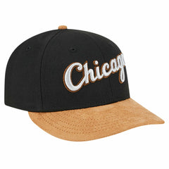 Chicago White Sox New Era Team Suede Visor Low Profile 59FIFTY Fitted Hat - Black Hats