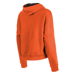 Cleveland Browns New Era Women's Throwback Boxy Pullover Hoodie Orange