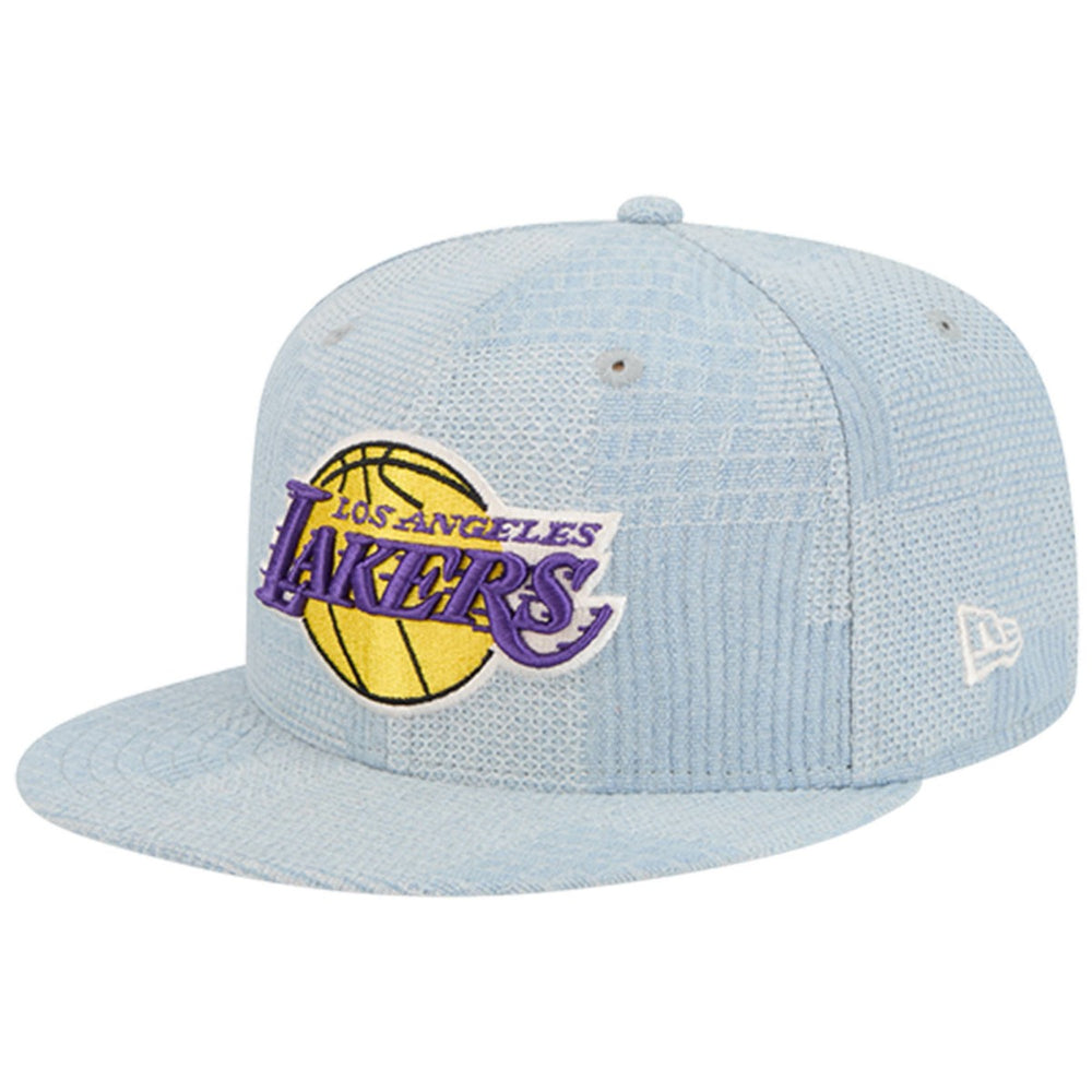 Los Angeles Lakers Injection Denim Patchwork 9FIFTY Snapback Hat Denim