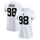 Maxx Crosby Las Vegas Raiders Women's Player Name & Number T-Shirt White
