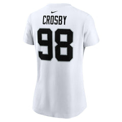 Maxx Crosby Las Vegas Raiders Women's Player Name & Number T-Shirt White
