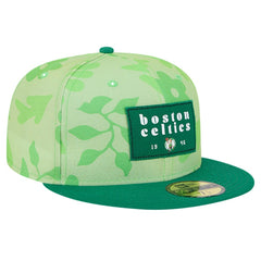 Boston Celtics Palm Fronds 2-Tone 59FIFTY Fitted Hat Kelly Green