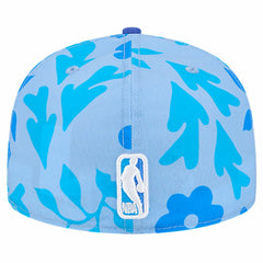 Dallas Mavericks Palm Fronds 2-Tone 59FIFTY Fitted Hat Blue