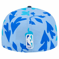 Denver Nuggets Palm Fronds 2-Tone 59FIFTY Fitted Hat Blue