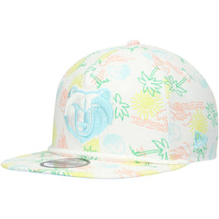 Memphis Grizzlies Palm Trees and Waves Golfer Adjustable Hat White