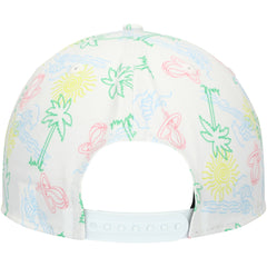Miami Heat Palm Trees and Waves Golfer Adjustable Hat White