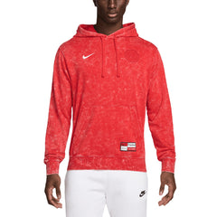Paris Saint-Germain Club Washed Pullover Hoodie Red