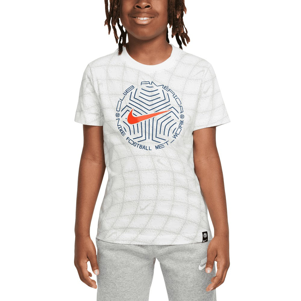 Club America Youth Play T-Shirt White