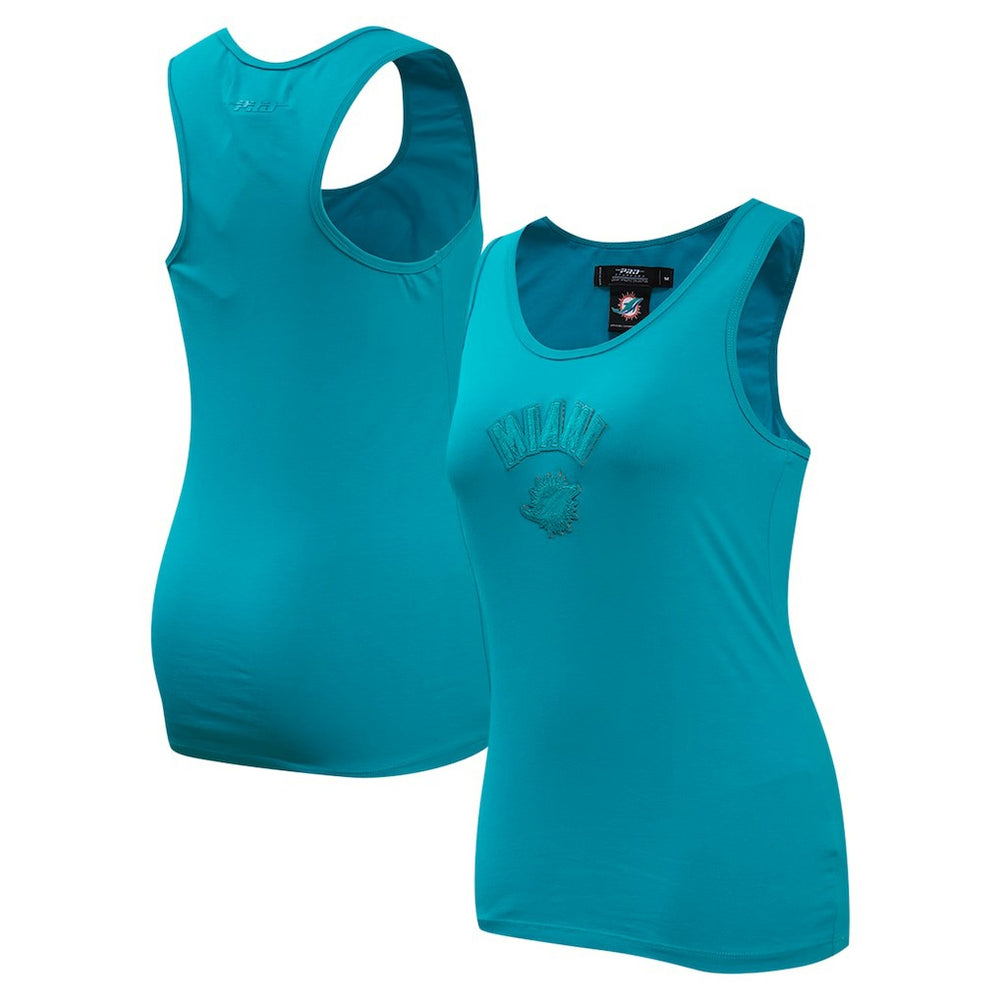 Miami Dolphins Pro Standard Women's Triple Tonal Racerback Tank Top Aqua