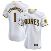 Tony Fernández San Diego Padres Nike Home Elite Sponsor Patch Player Jersey - White Jerseys