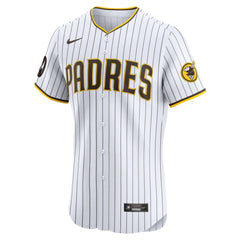 MLB Tony Fern¨¢ndez San Diego Padres Nike Home Elite Sponsor Patch Player Jersey - White
