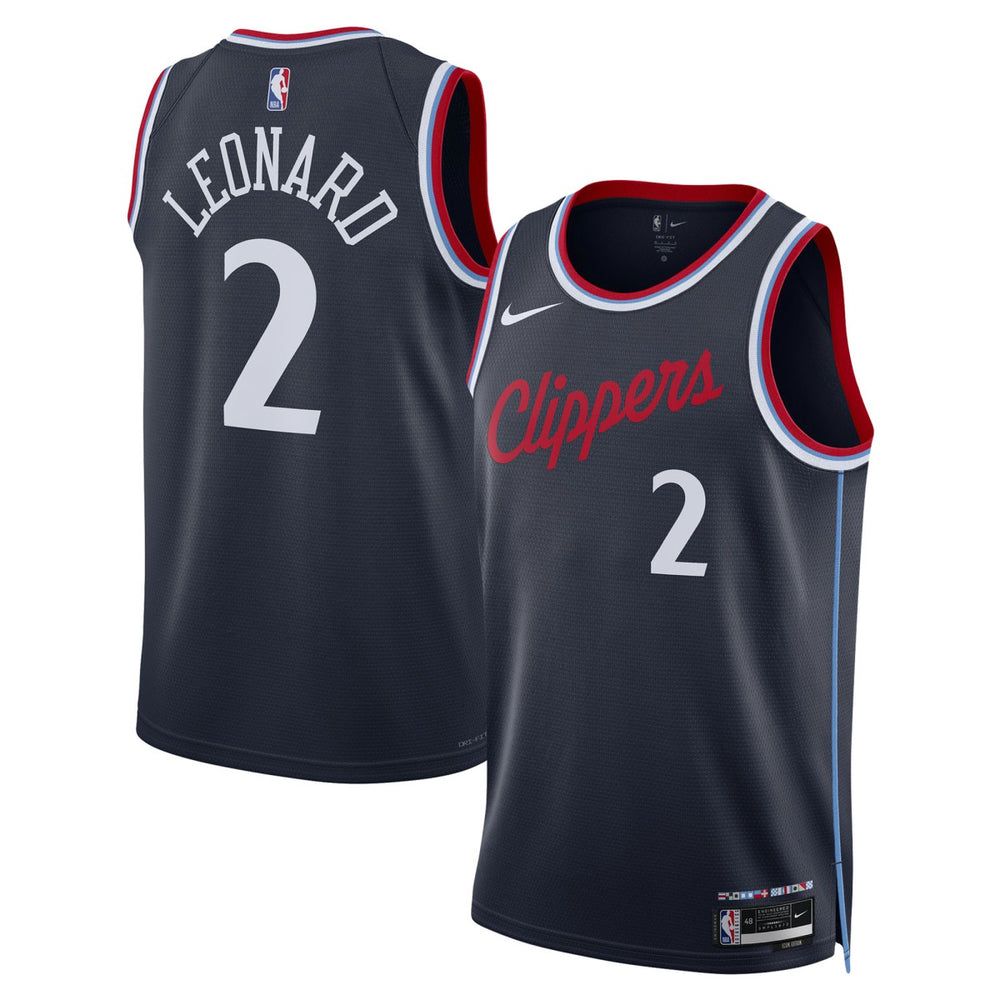 NBA Kawhi Leonard LA Clippers Unisex 2024/25 Swingman Jersey - Navy - Icon Edition