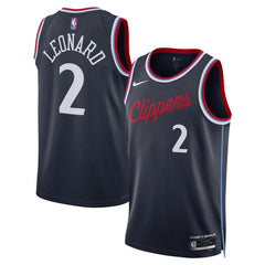 NBA Kawhi Leonard LA Clippers Unisex 2024/25 Swingman Jersey - Navy - Icon Edition