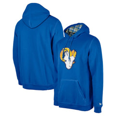Los Angeles Rams New Era 3rd Down Plaid Pullover Hoodie Royal