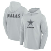 Dallas Cowboys Elements Blaze Tri-Blend Long Sleeve Hoodie T-Shirt Gray