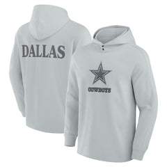 Dallas Cowboys Elements Blaze Tri-Blend Long Sleeve Hoodie T-Shirt Gray