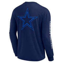 Dallas Cowboys Unisex Elements Strive Long Sleeve T-Shirt Navy