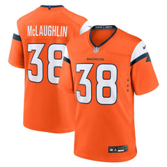 NFL Jaleel McLaughlin Denver Broncos Team Game Jersey - Orange