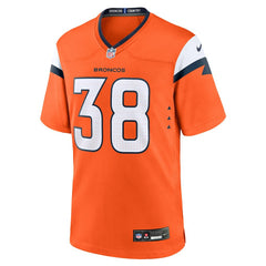 Jaleel McLaughlin Denver Broncos Team Game Jersey Orange