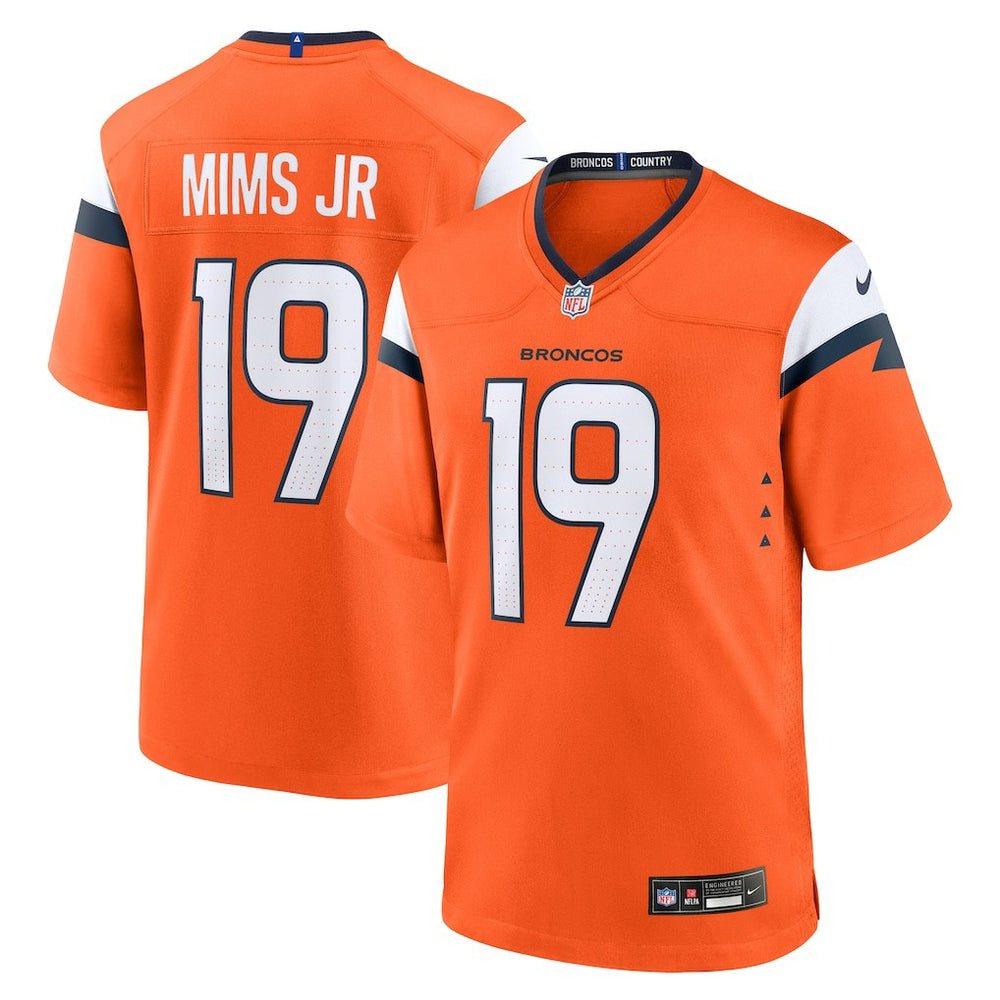 NFL Marvin Mims Jr Denver Broncos Team Game Jersey - Orange