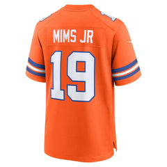 NFL Marvin Mims Jr Denver Broncos Mile High Collection 1977 Throwback Player Game Jersey - Orange