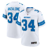 NFL Alex Anzalone Detroit Lions White Game Jersey - White