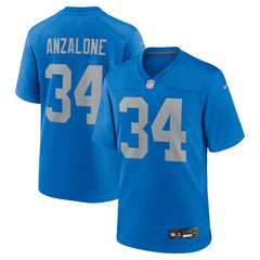 NFL Alex Anzalone Detroit Lions Alternate Game Jersey - Blue