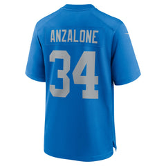 NFL Alex Anzalone Detroit Lions Alternate Game Jersey - Blue