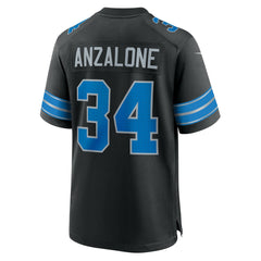 NFL Alex Anzalone Detroit Lions 2nd Alternate Game Jersey - Black