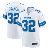NFL Brian Branch Detroit Lions White Game Jersey - White