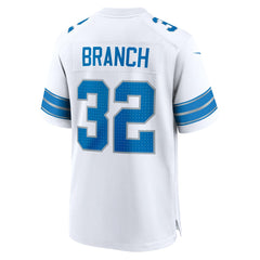NFL Brian Branch Detroit Lions White Game Jersey - White